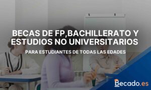 Becas para estudiantes de FP, Bachillerato y estudios no universitarios